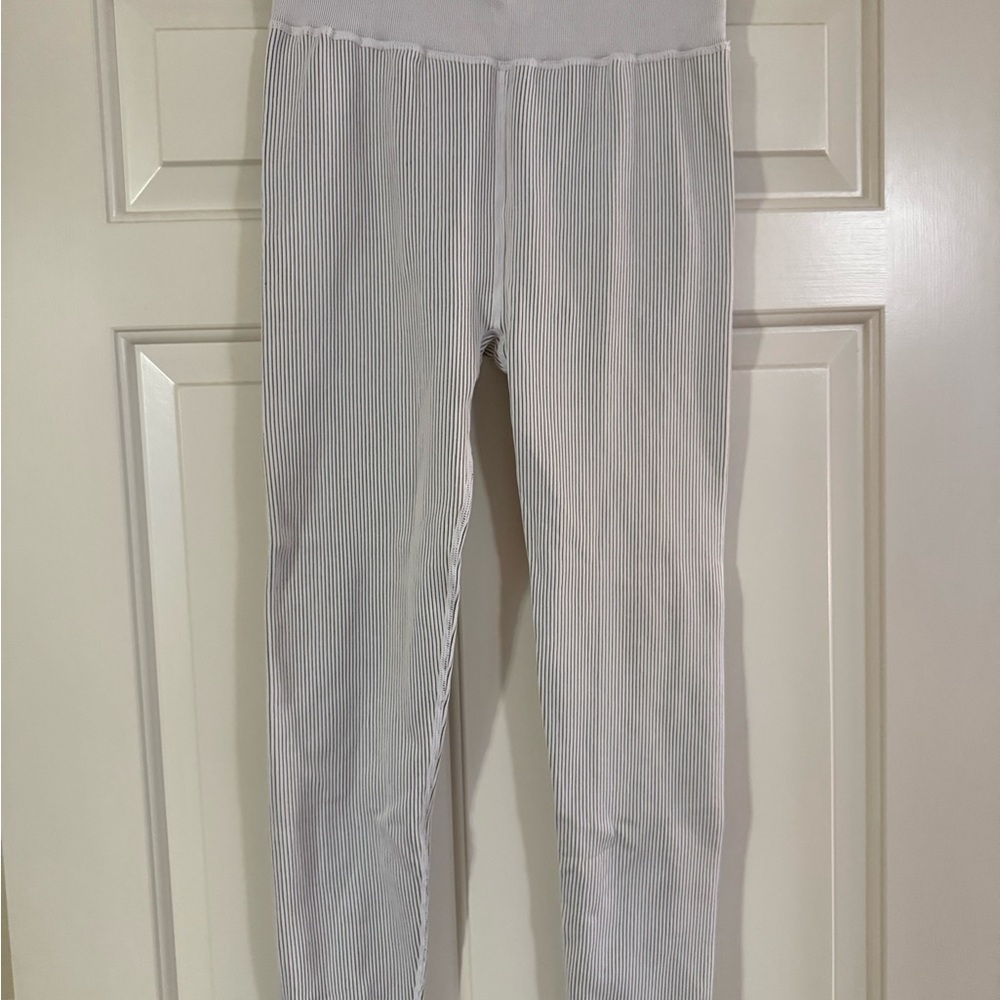 Calvin Klein Striped White Leggings